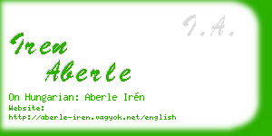 iren aberle business card